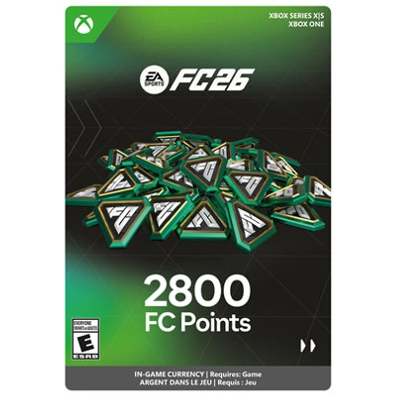 EA Sports FC 26 - 2800 FC Points (Xbox Series X|S/Xbox One) - Digital Download