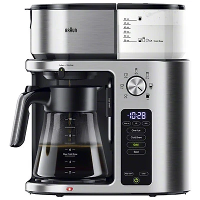 Braun MultiServe Plus Drip Coffee Maker - 10-Cup - Stainless Steel