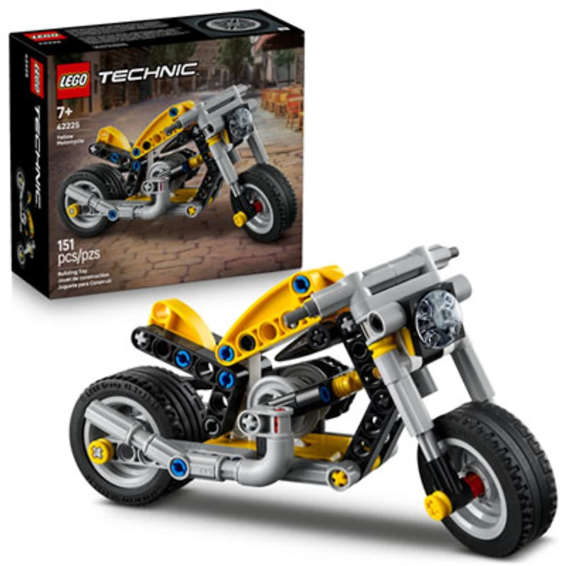 LEGO Technic: Yellow Motorcycle - 151 Pieces (42225)