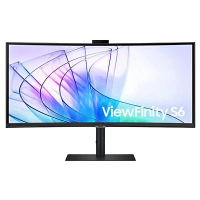 Open Box - Samsung ViewFinity S6 34" QHD 100Hz 5ms GTG Curved VA LCD Gaming Monitor (LS34C654VANXGO)