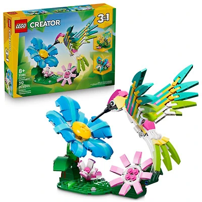 LEGO Creator: 3 in 1 Wild Animals: Colorful Hummingbird - 312 Pieces (31384)