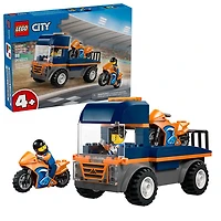 LEGO City Great Vehicles: Motorcycle Transporter - 88 Pieces (60491)