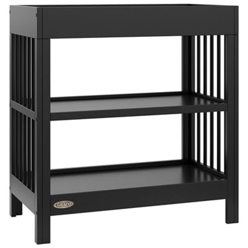 Graco Teddi 2-Shelf Changing Table with Changing Pad - Black