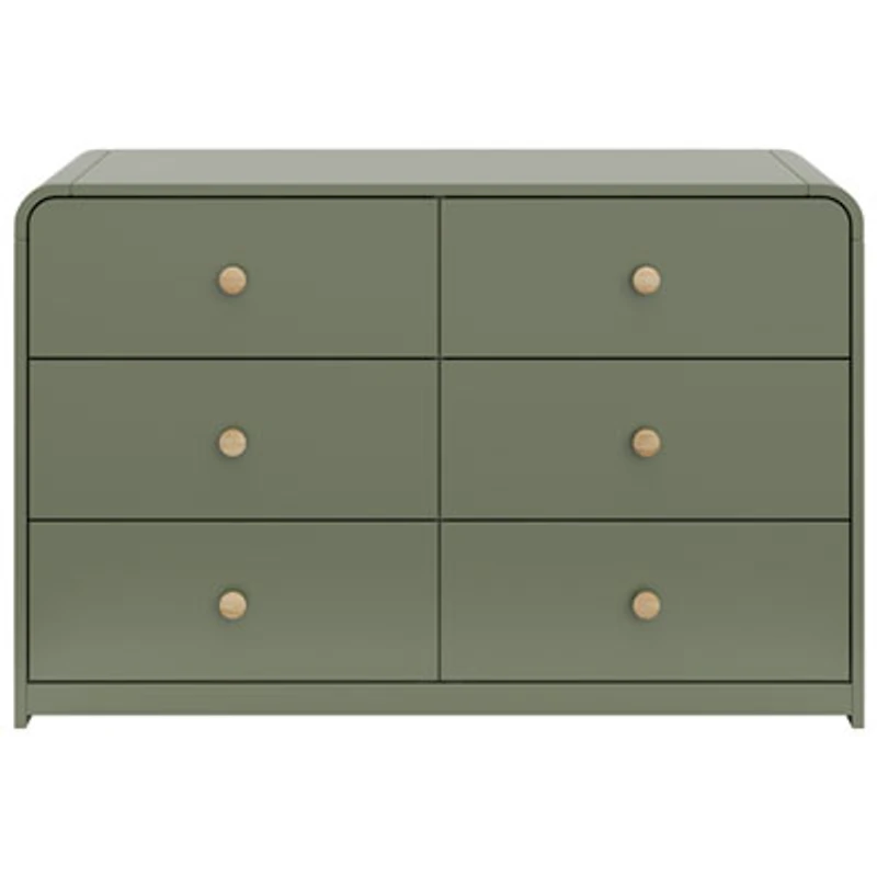 Storkcraft Santos 6-Drawer Kid Dresser - Olive