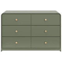 Storkcraft Santos 6-Drawer Kid Dresser - Olive