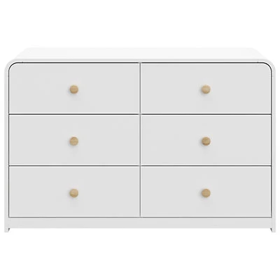 Storkcraft Santos 6-Drawer Kid Dresser - White