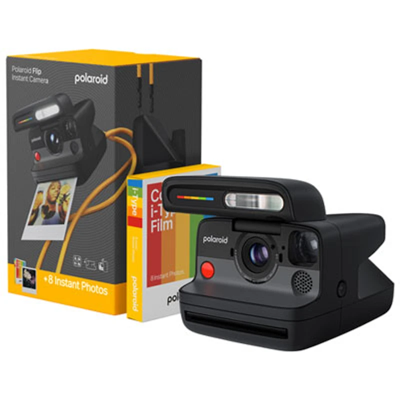 Polaroid Flip Instant Camera with Film Pack - Black