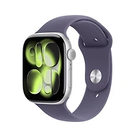 Apple Watch Series 11 (GPS) 46mm Silver Aluminum Case with Purple Fog Sport Band