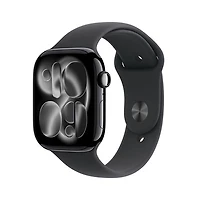 Apple Watch Series 11 (GPS) 46mm Jet Black Aluminum Case with Black Sport Band