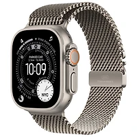 Apple Watch Ultra 3 (GPS + Cellular) 49mm Natural Titanium Case with Natural Titanium Milanese Loop