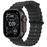 Apple Watch Ultra 3 (GPS + Cellular) 49mm Black Titanium Case with Black Ocean Band