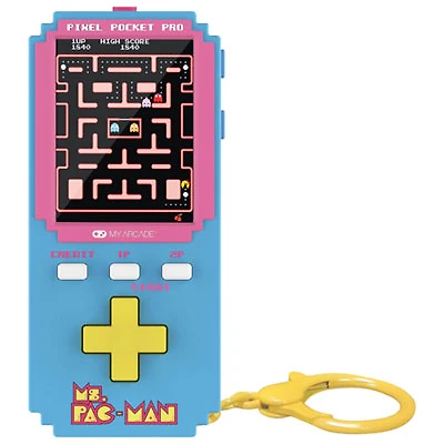 Dream Gear Uni Pixel Pocket Pro Ms. Pac-Man Portable Gaming System