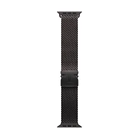 Apple Watch 49mm Titanium Milanese Loop - Black - Medium 155-185mm