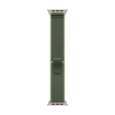 Apple Watch 49mm Trail Loop - Green/Neon/Natural - Small/Medium 130-180mm
