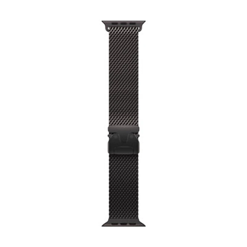 Apple Watch 49mm Titanium Milanese Loop - Black - Small 130-160mm