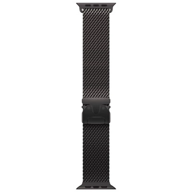 Apple Watch 49mm Milanese Loop - Black - Large 180-210mm