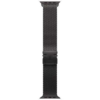 Apple Watch 49mm Milanese Loop - Black - Large 180-210mm