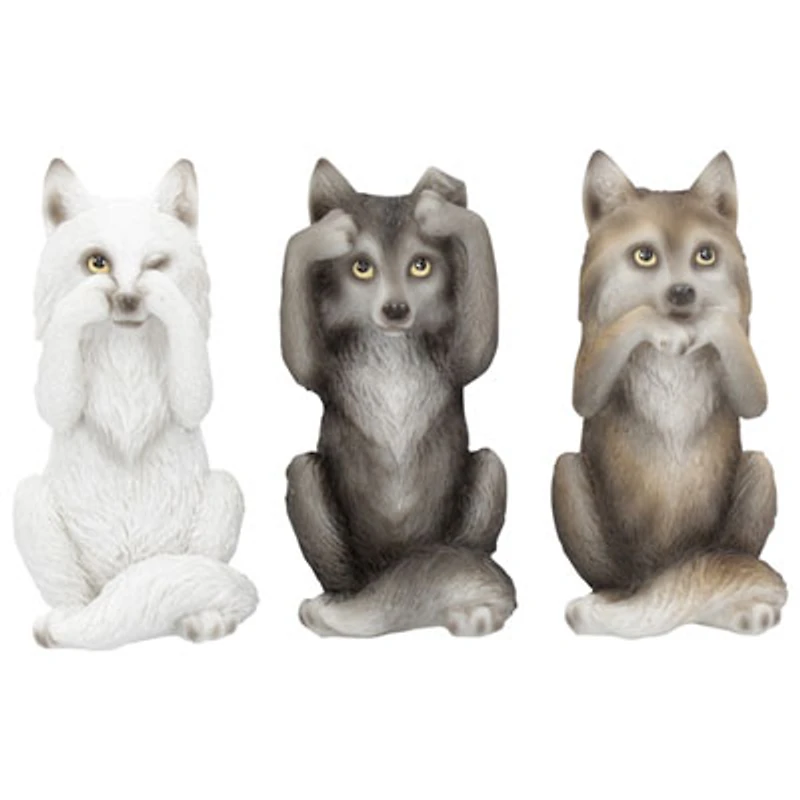 Nemesis Now Three Wise Wolves Figurine