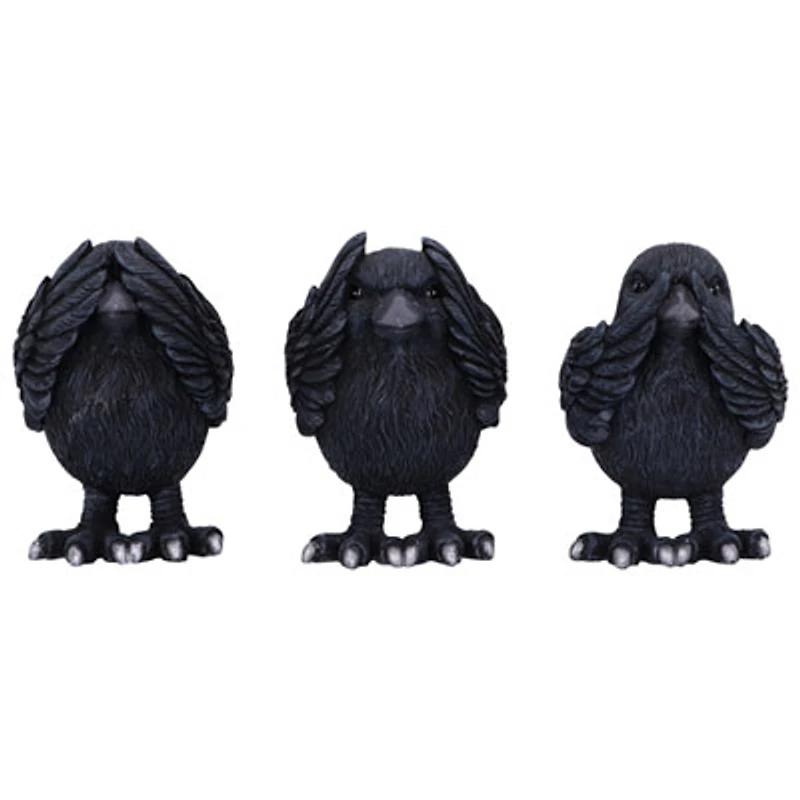 Nemesis Now Three Wise Ravens Figurine