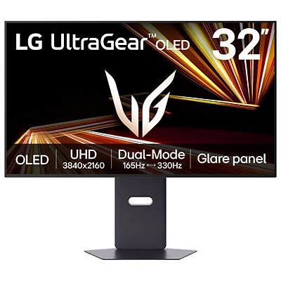 LG 32" 4K UHD 165Hz 0.03ms GTG OLED G-Sync FreeSync Gaming Monitor (32GX850A-B) - Black