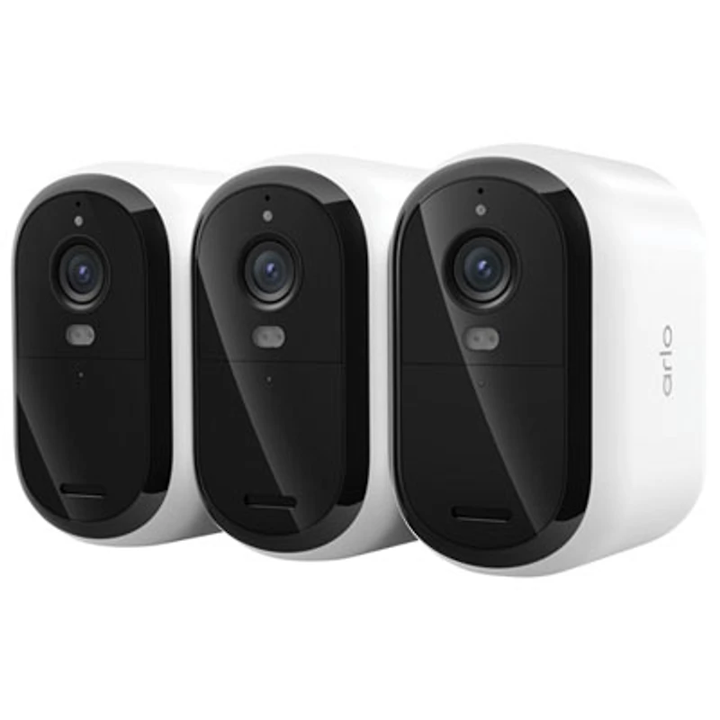 Arlo Essential XL Wire-Free Outdoor 2K Security Camera - 3 Pack - White