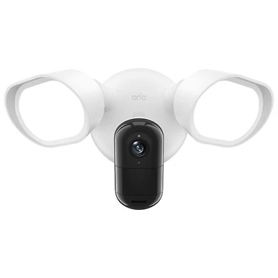 Arlo Wired Outdoor 2K Floodlight Security Camera - White