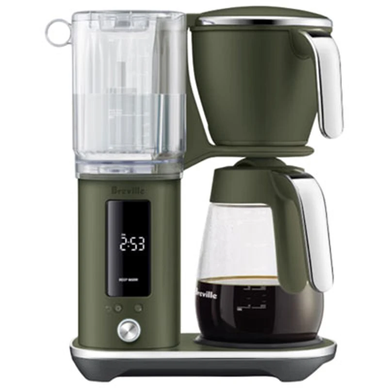 Breville Luxe Glass Drip Coffee Maker - 12-Cup - Olive Tapenade