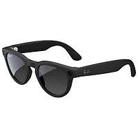 Ray-Ban | Meta Headliner (Gen 2) Glasses with AI, Photo, Video, Audio & Messaging - Matte Black/Polarized Gradient Graphite - Regular Bridge Fit