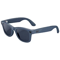 Ray-Ban | Meta Wayfarer (Gen 2) Glasses with AI, Photo, Video, Audio & Messaging - Shiny Cosmic Blue/Transitions Sapphire - Large