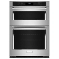 Open Box - Kitchenaid 30" 6.4 Cu. Ft. Combination True Convection Electric Wall Oven -SS - Scratch & Dent