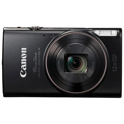 Canon PowerShot ELPH 360 HS A Wi-Fi 20.2 MP 12x Optical Zoom Digital Camera -
