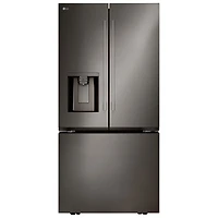 LG 36" 25.1 Cu. Ft. French Door Refrigerator with Water & Ice Dispenser (LF25H6330D) - Black Stainless Steel