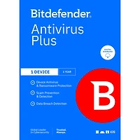 Bitdefender Antivirus Plus (PC/Mac/iOS/Android) - 1 Device - 1 User - 1 Year - Digital Download
