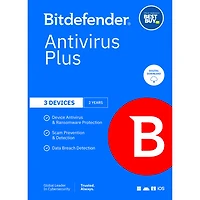 Bitdefender Antivirus Plus Bonus Edition (PC/Mac/iOS/Android) - 3 Device - 1 User - 2 Year - Digital Download - Only at Best Buy