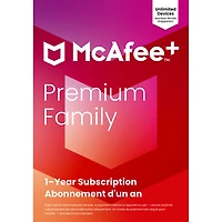 McAfee+ Premium Family (Windows/Mac/Android/iOS) - Unlimited Devices - 1 Year - Digital Download