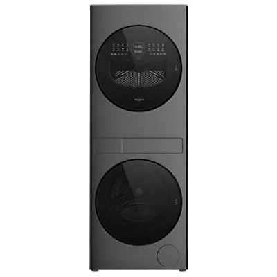 Whirlpool 3.2 Cu. Ft. Electric Washer & Dryer Combo (YWFH5424SJ) - Titanium Metallic