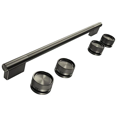 KitchenAid 5-Piece Handle & Knob Hardware Accessory Kit for Slide-In Convection Electric Range (W11773969) - Black Ore