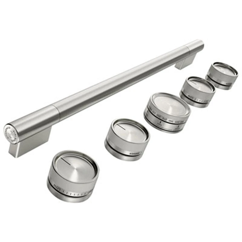 KitchenAid 6-Piece Handle & Knob Hardware Accessory Kit for 36" Commercial-Style Range (W11774724) - Stainless Steel