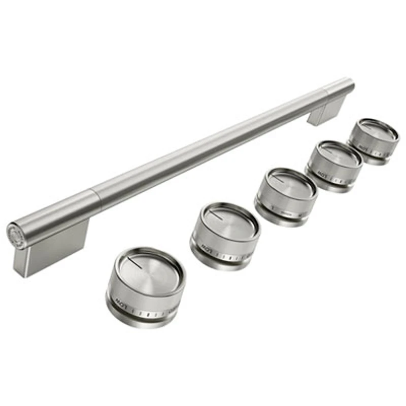 KitchenAid 6-Piece Handle & Knob Hardware Accessory Kit for Slide-In Convection Electric Range (W11773966) - Stainless Steel