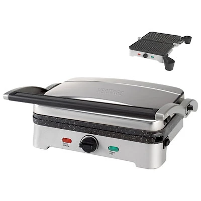 Heritage The Rock Panini Grill - Black/Stainless Steel