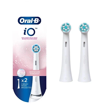 Oral-B iO Series Gentle Care Replacement Brush Heads - 2 Pack - White