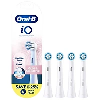 Oral-B iO Series Gum & Sensitive Replacement Brush Heads - 4 Pack - White