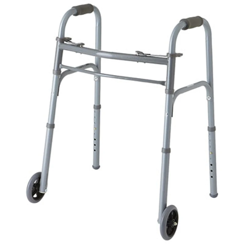 Medline Lightweight 2-Button Junior Folding Walker