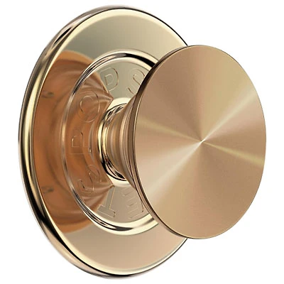 PopSockets PopGrip Universal Cell Phone Magnetic Expanding Grip & Stand with Adapter Ring - Aluminum Radial Gold