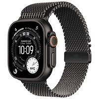 Rogers Apple Watch Ultra 3 (GPS + Cellular) 49mm Black Titanium Case with Black Titanium Milanese Loop