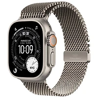 Freedom Mobile Apple Watch Ultra 3 (GPS + Cellular) 49mm Natural Titanium Case with Natural Titanium Milanese Loop