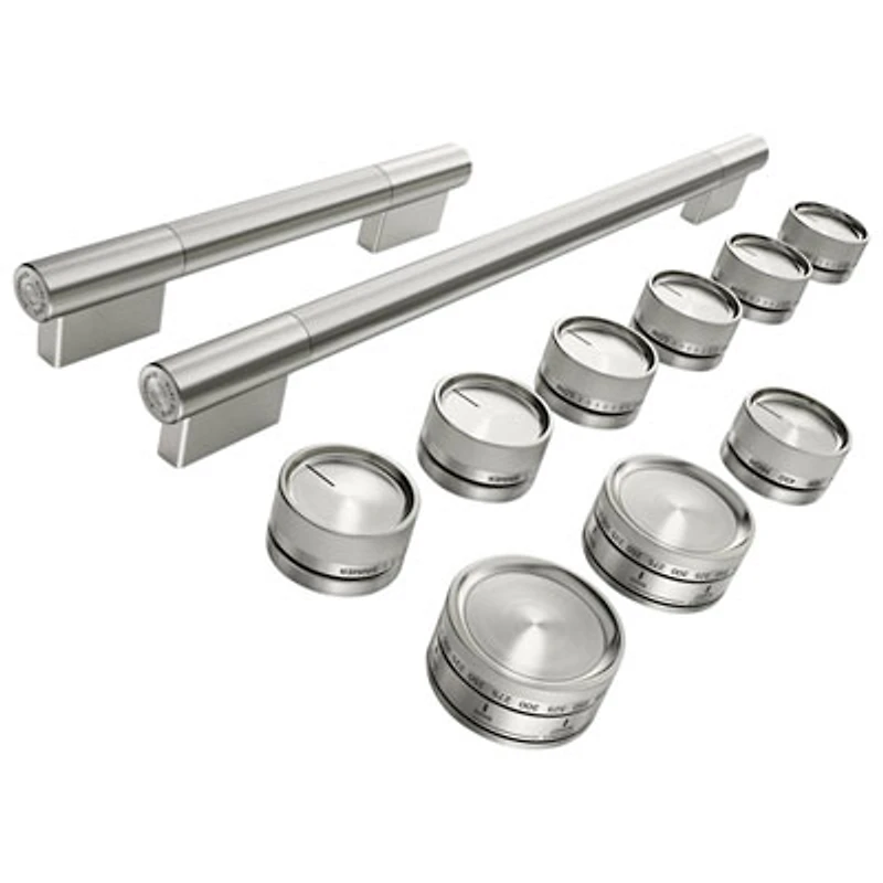 KitchenAid 11-Pieces Handle & Knob Hardware Accessory Kit for 48" Commercial-Style Dual Fuel Range (W11774732) - Stainless Steel