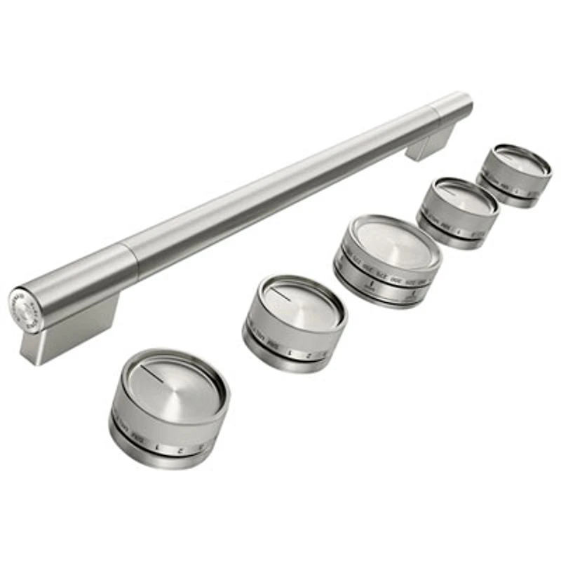 KitchenAid 6-Pieces Handle & Knob Hardware Accessory Kit for 30" Commercial-Style Induction Range (W11774736) - Stainless Steel