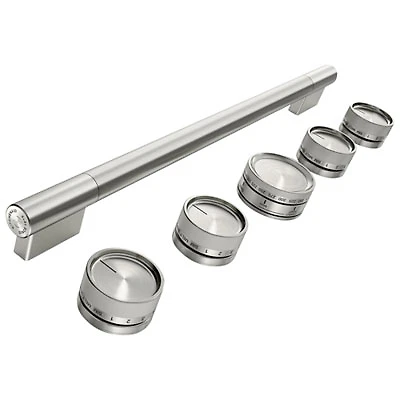 KitchenAid 6-Pieces Handle & Knob Hardware Accessory Kit for 30" Commercial-Style Induction Range (W11774736) - Stainless Steel