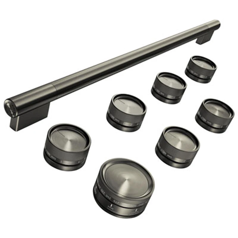 KitchenAid 11-Pieces Handle & Knob Hardware Accessory Kit for 36" Commercial-Style Induction Range (W11774739) - Black Ore